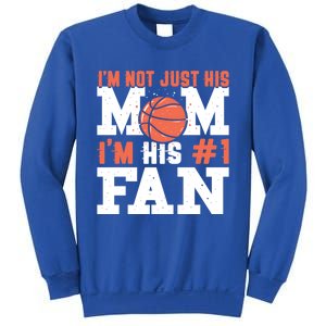 Basketball Mother Number 1 Fan Cool Gift Basketball Mom Cute Gift Sweatshirt