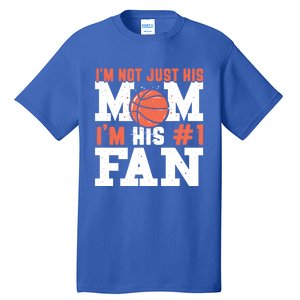 Basketball Mother Number 1 Fan Cool Gift Basketball Mom Cute Gift Tall T-Shirt