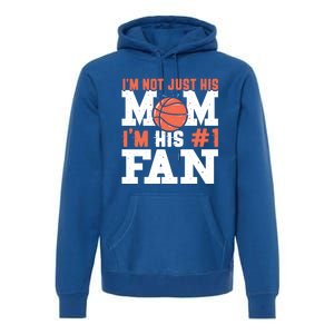 Basketball Mother Number 1 Fan Cool Gift Basketball Mom Cute Gift Premium Hoodie