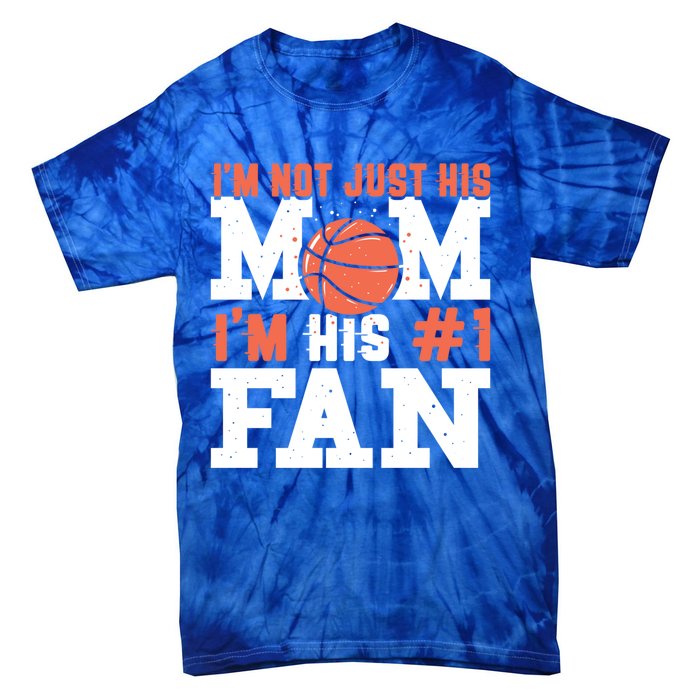 Basketball Mother Number 1 Fan Cool Gift Basketball Mom Cute Gift Tie-Dye T-Shirt