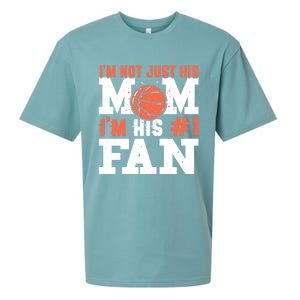 Basketball Mother Number 1 Fan Cool Gift Basketball Mom Cute Gift Sueded Cloud Jersey T-Shirt