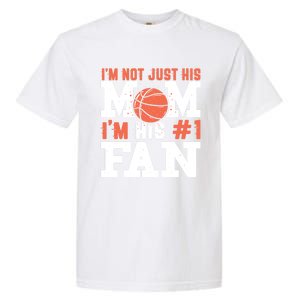 Basketball Mother Number 1 Fan Cool Gift Basketball Mom Cute Gift Garment-Dyed Heavyweight T-Shirt