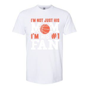 Basketball Mother Number 1 Fan Cool Gift Basketball Mom Cute Gift Softstyle CVC T-Shirt