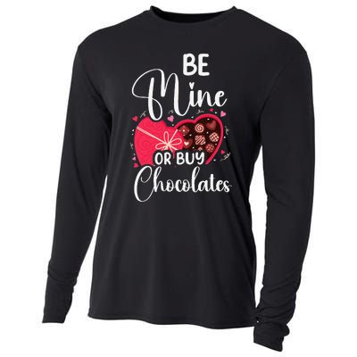 Be Mine Or Buy Chocolates Relationship Couple Heart Cooling Performance Long Sleeve Crew