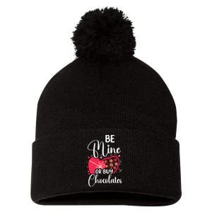 Be Mine Or Buy Chocolates Relationship Couple Heart Pom Pom 12in Knit Beanie