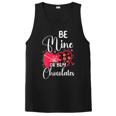 Be Mine Or Buy Chocolates Relationship Couple Heart PosiCharge Competitor Tank