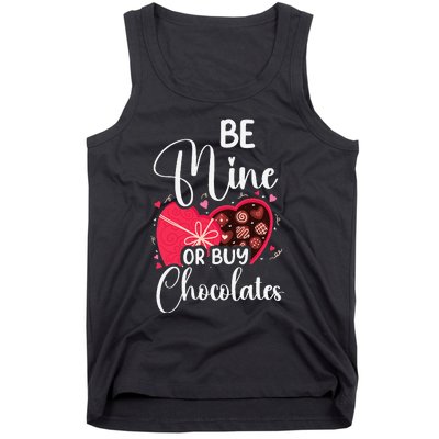 Be Mine Or Buy Chocolates Relationship Couple Heart Tank Top