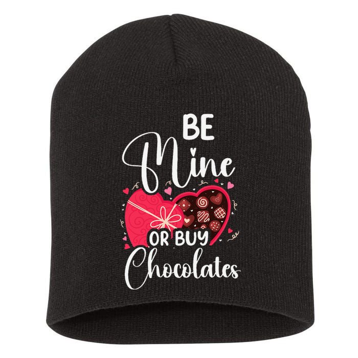 Be Mine Or Buy Chocolates Relationship Couple Heart Short Acrylic Beanie