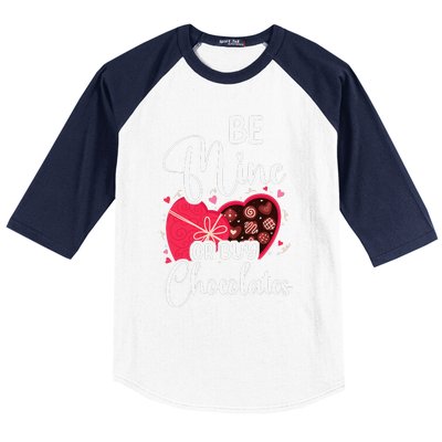 Be Mine Or Buy Chocolates Relationship Couple Heart Baseball Sleeve Shirt