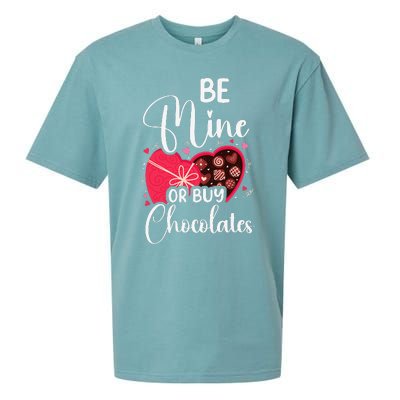 Be Mine Or Buy Chocolates Relationship Couple Heart Sueded Cloud Jersey T-Shirt