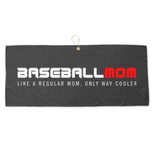 Baseball Mom Only Way Cooler Funny Sport Baseball Lover Gift Large Microfiber Waffle Golf Towel