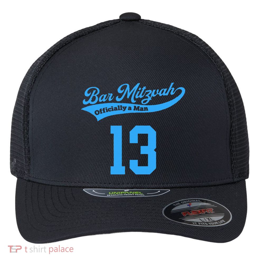Bar Mitzvah Ofiicaly A Man Sports Baseball Flexfit Unipanel Trucker Cap