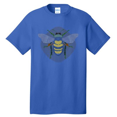 Bees Made Of Nature Flowers And Trees Save The Bees Gift Tall T-Shirt