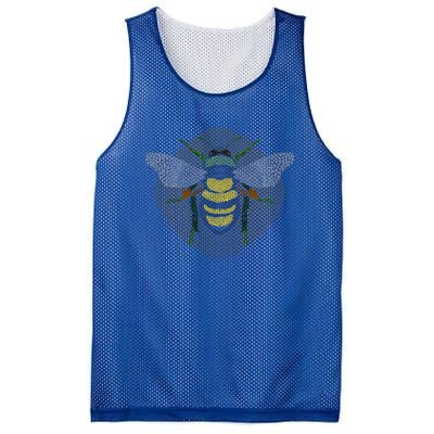 Bees Made Of Nature Flowers And Trees Save The Bees Gift Mesh Reversible Basketball Jersey Tank