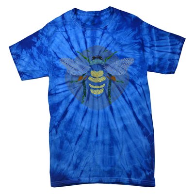 Bees Made Of Nature Flowers And Trees Save The Bees Gift Tie-Dye T-Shirt