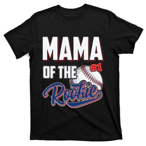 Baseball Mama of Rookie 1 Years old Team 1st Birthday T-Shirt