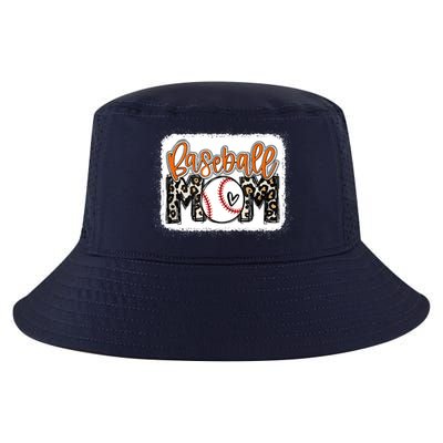 Baseball Mom Orange Leopard Baseball Mama Tank Top Cool Comfort Performance Bucket Hat