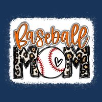 Baseball Mom Orange Leopard Baseball Mama Tank Top Beanie