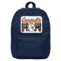 Baseball Mom Orange Leopard Baseball Mama Tank Top 16 in Basic Backpack