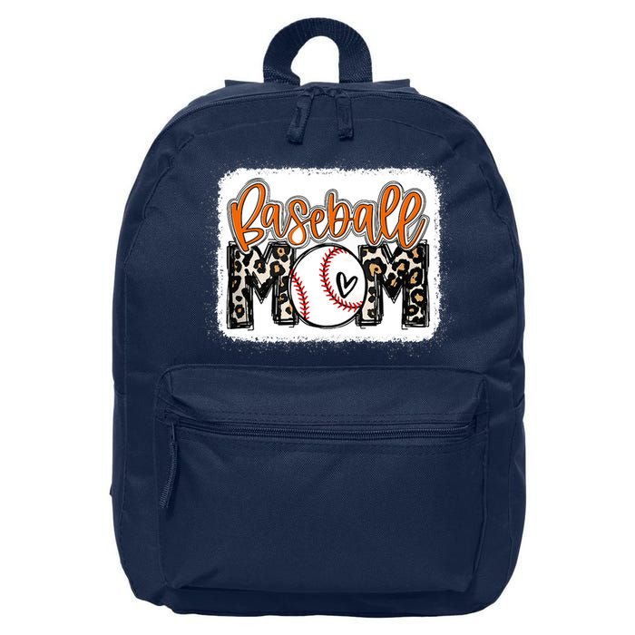 Baseball Mom Orange Leopard Baseball Mama Tank Top 16 in Basic Backpack