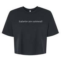 Babette Measure Oatmeal Bella+Canvas Jersey Crop Tee