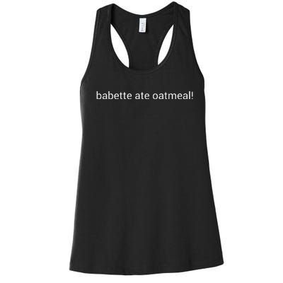 Babette Measure Oatmeal Women's Racerback Tank