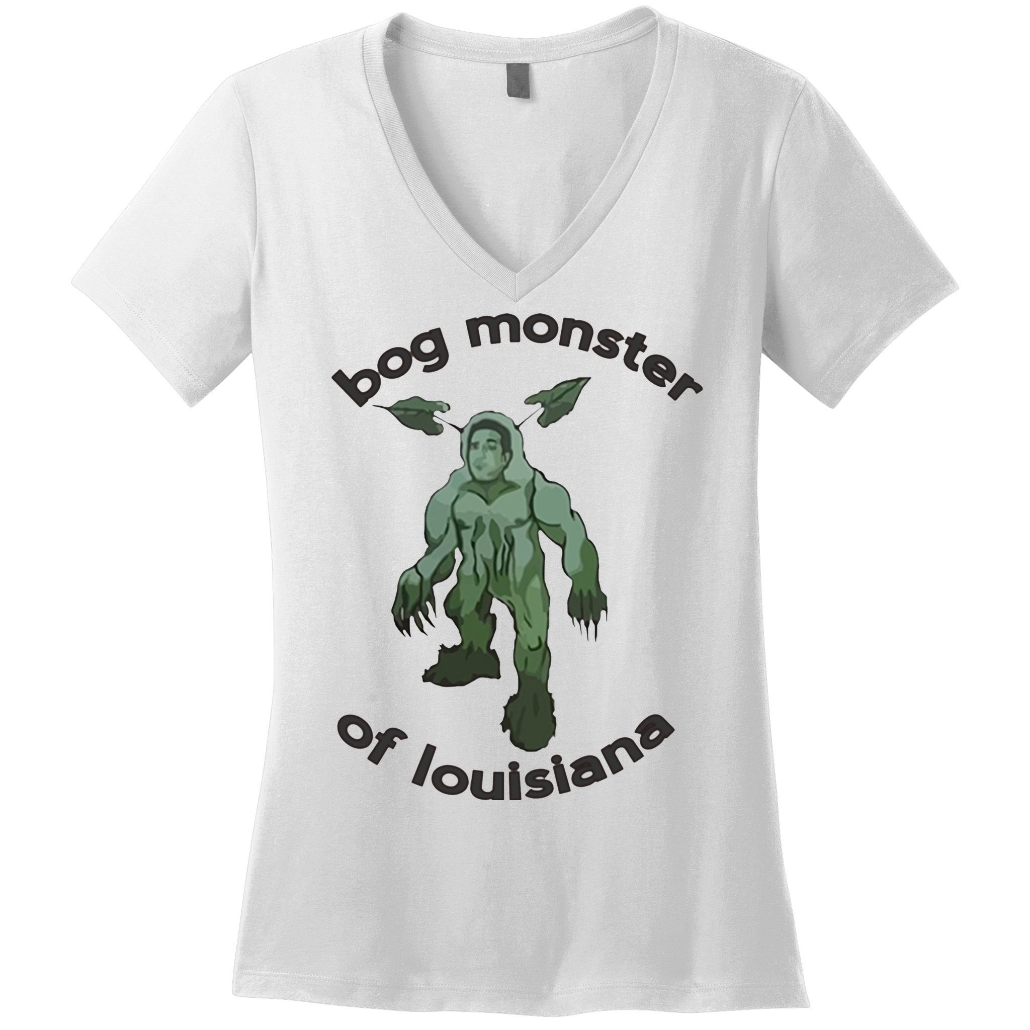 Bog Monster Of Louisiana Women's V-Neck T-Shirt