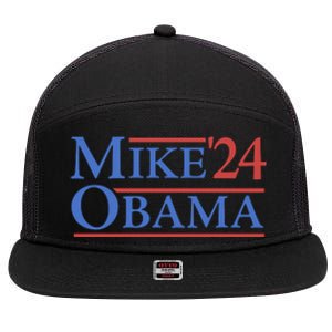 Big Mike Obama 2024 7 Panel Mesh Trucker Snapback Hat