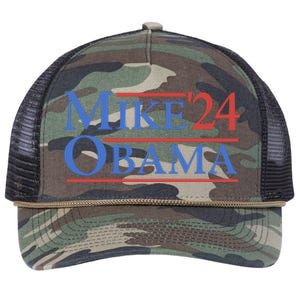 Big Mike Obama 2024 Retro Rope Trucker Hat Cap