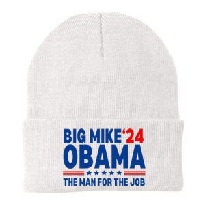 Big Mike Obama 2024 The Man For The Job President Election Knit Cap Winter Beanie