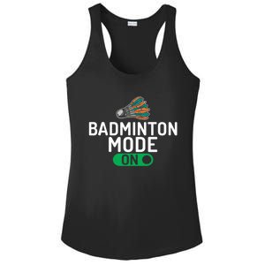 Badminton Mode On Badminton Gift Ladies PosiCharge Competitor Racerback Tank