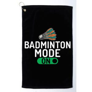 Badminton Mode On Badminton Gift Platinum Collection Golf Towel