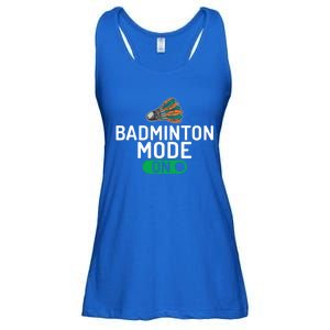 Badminton Mode On Badminton Gift Ladies Essential Flowy Tank