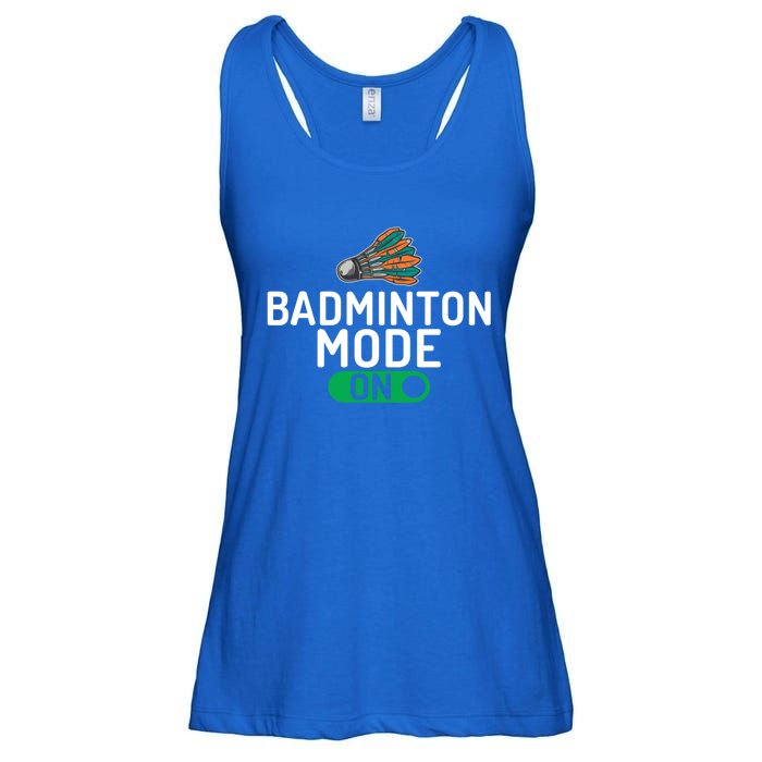 Badminton Mode On Badminton Gift Ladies Essential Flowy Tank