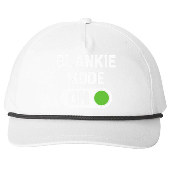 Blankie Mode On Switch Snapback Five-Panel Rope Hat