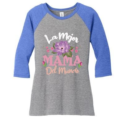 Best Mom Of World Spanish Mom Spain Happy MotherS Day Gift Women's Tri-Blend 3/4-Sleeve Raglan Shirt