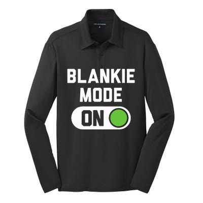 Blankie Mode On Switch Silk Touch Performance Long Sleeve Polo