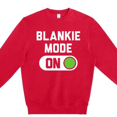 Blankie Mode On Switch Premium Crewneck Sweatshirt