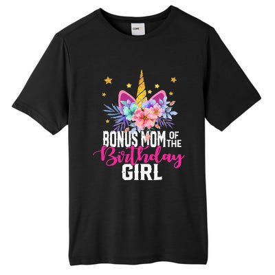 Bonus Mom Of The Birthday Mothers Day Unicorn Birthday Tall Fusion ChromaSoft Performance T-Shirt