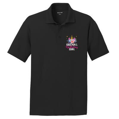 Bonus Mom Of The Birthday Mothers Day Unicorn Birthday PosiCharge RacerMesh Polo