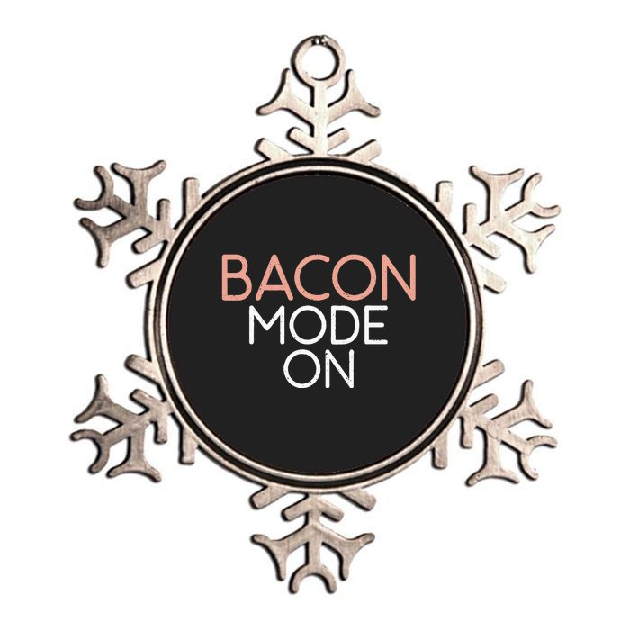 Bacon Mode On Bacon Lover Metallic Star Ornament