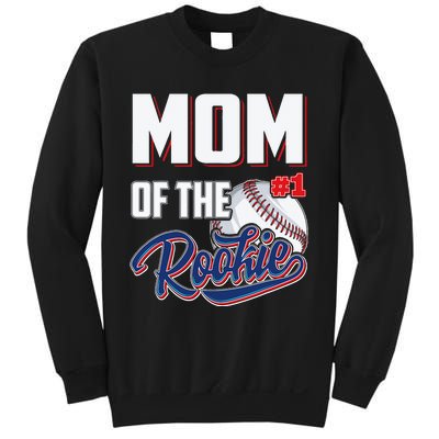 Baseball Mom of Rookie 1 Years old Team 1st Birthday Sweatshirt