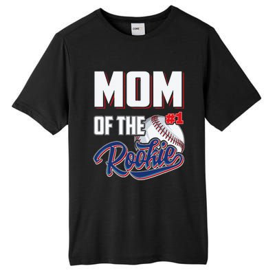 Baseball Mom of Rookie 1 Years old Team 1st Birthday Tall Fusion ChromaSoft Performance T-Shirt