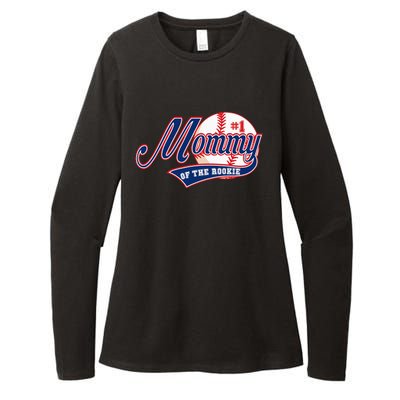 Baseball Mom of Rookie 1 Years old Team 1st Birthday Womens CVC Long Sleeve Shirt