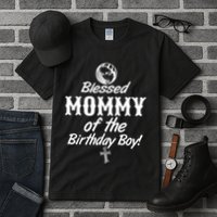 Blessed Mommy Of The Birthday Boy Tall T-Shirt