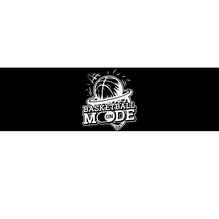 Basketball Mode On Hoop Player Match Baller Basketball Bumper Sticker