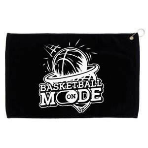 Basketball Mode On Hoop Player Match Baller Basketball Grommeted Golf Towel