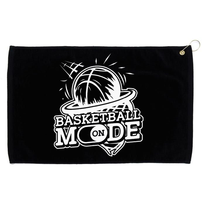 Basketball Mode On Hoop Player Match Baller Basketball Grommeted Golf Towel