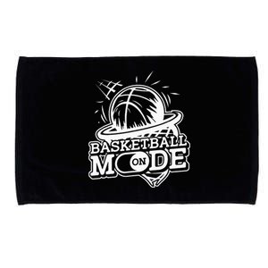 Basketball Mode On Hoop Player Match Baller Basketball Microfiber Hand Towel