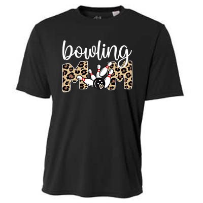 Bowling Mom Of A Bowling Player Mother Bowler Mama Gift Cooling Performance Crew T-Shirt